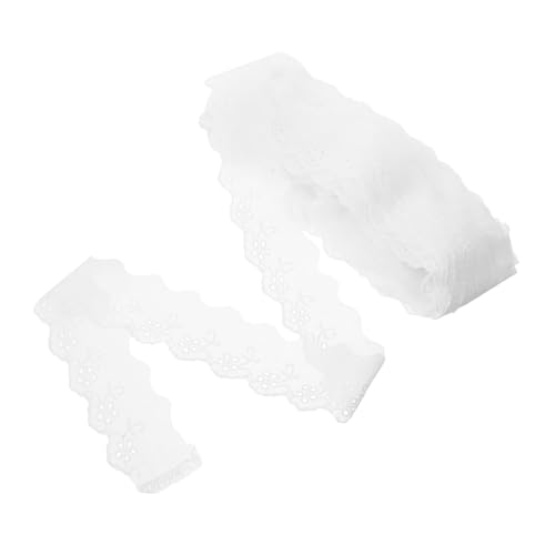 FOMIYES 1 Rolle Baumwollstickte Spitze Party Brautjungfer Schnürsenkel Hochzeit Trimmen Für Handwerk Machen Bekleidungsmaterial Kleidungsstoff Selber Machen Baumwolle Weiß FOMIYES 1 Rolle Baumwollstickte Spitze Party Brautjungfer Schnürsenkel Hochzeit Trimmen Für Handwerk Machen Bekleidungsmaterial Kleidungsstoff Selber Machen Baumwolle Weiß von FOMIYES