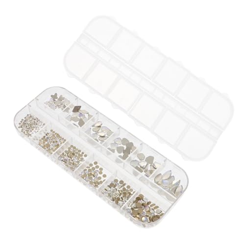 FOMIYES 1 Schachtel Delikate Nagel Diamanten in Spezialform Flacher Rücken Vielseitige Nail Art Strasssteine für DIY Maniküre Kompakt Robust Leicht für Fingernägel und Künstliche Nägel von FOMIYES