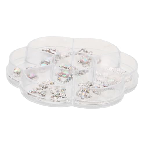 FOMIYES 1 Schachtel Nagel Charms Herzform aus Premium Legierung Langlebige Funkelnde Strass Verzierungen für DIY Maniküre Basteln und Valentinstag Hochzeitsdeko Vielseitige Nagel Kunst von FOMIYES