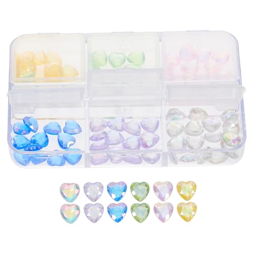 FOMIYES 1 Schachtel Nageldiamant Nagelsteine Nagelschmuck Und Charms Nagelperlen Für Nagelkunst Nagelkunst-anhänger Nagel Charms Nageljuwelen Nagelanhänger Und Edelsteine Nageldekore Harz von FOMIYES