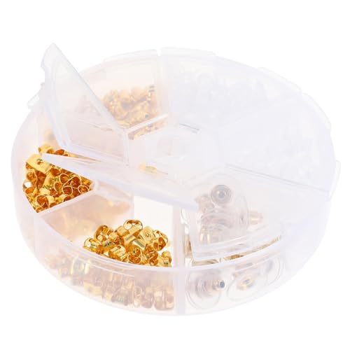 FOMIYES 1 Schachtel Ohrstöpsel und Ohrstöpsel -Set Ohrhaken für die Schmuckherstellung Ohrring Ohrstecker für Ohrstecker durchbohrte Ohrstecker zurück Legierung Golden FOMIYES 1 Schachtel Ohrstöpsel und Ohrstöpsel -Set Ohrhaken für die Schmuckherstellung Ohrring Ohrstecker für Ohrstecker durchbohrte Ohrstecker zurück Legierung Golden von FOMIYES