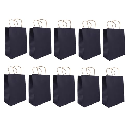 FOMIYES 10 Stück Braune Papiertüten mit Henkel aus Kraftpapier Lebensmittelecht Stabile Geschenkverpackung für Lebensmittel Bäckerei und Geschenkverpackung FOMIYES 10 Stück Braune Papiertüten mit Henkel aus Kraftpapier Lebensmittelecht Stabile Geschenkverpackung für Lebensmittel Bäckerei und Geschenkverpackung von FOMIYES