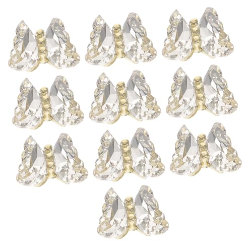 FOMIYES 10 Stück Teiliges Nagel schmetterlinge Funkelnde Glitzer Nail Charms Lebendige Metallische Butterfly Deko Leichte Langlebige Nagelkunst für Naturnägel für Salon und DIY FOMIYES 10 Stück Teiliges Nagel schmetterlinge Funkelnde Glitzer Nail Charms Lebendige Metallische Butterfly Deko Leichte Langlebige Nagelkunst für Naturnägel für Salon und DIY von FOMIYES