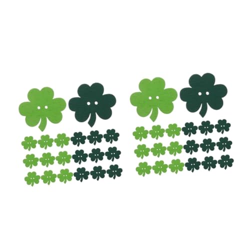 FOMIYES 100 Stck. Teiliges Holzknöpfe mit Irischem Shamrock Langlebiges Material Vielseitig für DIY Bastelprojekte St Patricks Day Partydekorationen Festlich und FOMIYES 100 Stck. Teiliges Holzknöpfe mit Irischem Shamrock Langlebiges Material Vielseitig für DIY Bastelprojekte St Patricks Day Partydekorationen Festlich und von FOMIYES