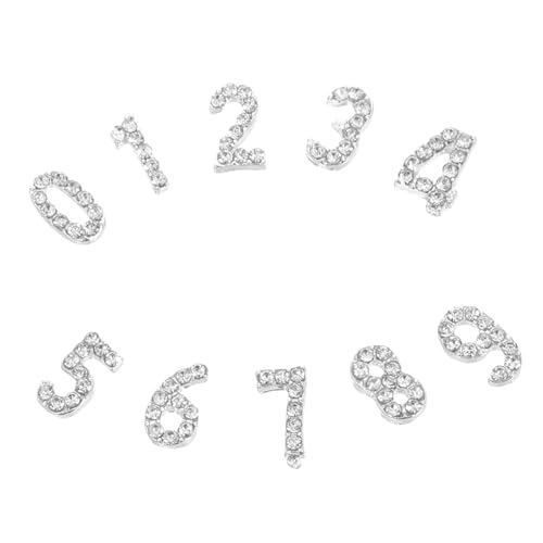 FOMIYES 100 Stück Flache Strass-zahlen Nail Charms für Nail Art Funkelnde Flache Nagelsteine Einfache Anwendung Luxuriöse Maniküre-dekorationen für DIY Valentinstags-designs FOMIYES 100 Stück Flache Strass-zahlen Nail Charms für Nail Art Funkelnde Flache Nagelsteine Einfache Anwendung Luxuriöse Maniküre-dekorationen für DIY Valentinstags-designs von FOMIYES