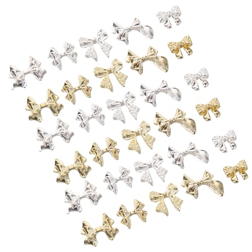 FOMIYES 100 Stück Flachrückige Verzierung für Acryl Nägel Glänzende Nail Art Schmuckstücke Niedliche Accessoires für und Mädchen Maniküre und Handyhüllen von FOMIYES