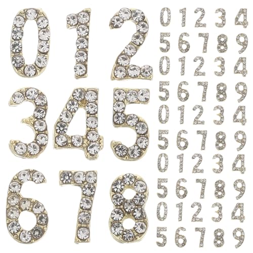 FOMIYES 100 Stück Nail Art Charms Zahlen mit Funkelnden Strasssteinen Flache Rückseite für Sicheren Sitz DIY Nagelschmuck Zubehör für Kreative Maniküre Einfache Anwendung für Zuhause und FOMIYES 100 Stück Nail Art Charms Zahlen mit Funkelnden Strasssteinen Flache Rückseite für Sicheren Sitz DIY Nagelschmuck Zubehör für Kreative Maniküre Einfache Anwendung für Zuhause und von FOMIYES
