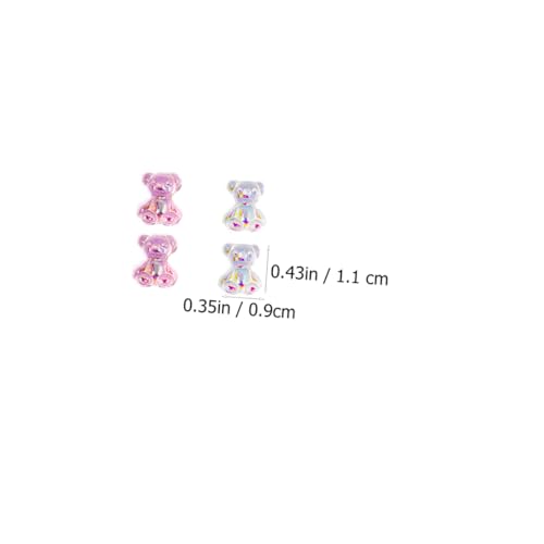 FOMIYES 100 Stück Teiliges Nagelkunst mit Holografischen Candy Langlebige Nail Art Dekorationen für DIY Maniküre Geeignet für Natürliche und Künstliche Nägel Nagel Zubehör von FOMIYES
