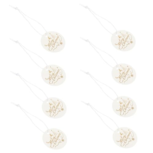 FOMIYES 100 Stück Teiliges Weihnachts Geschenkanhänger aus Papier mit Weißen Baumwollbändern Elegant Bedruckt mit Merry Christmas Vielseitig für Geschenkverpackung DIY Deko und Festliche FOMIYES 100 Stück Teiliges Weihnachts Geschenkanhänger aus Papier mit Weißen Baumwollbändern Elegant Bedruckt mit Merry Christmas Vielseitig für Geschenkverpackung DIY Deko und Festliche von FOMIYES