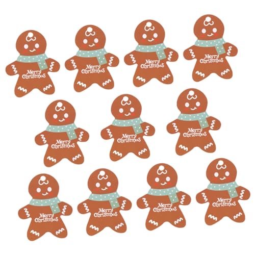 FOMIYES 100 Stück Weihnachtsanhänger aus Kraftpapier Langlebige Gingerbread Man Tags Aufhängen Dekorative Geschenkanhänger für Weihnachtsgeschenke DIY Xmas Baumschmuck und Geschenktüten FOMIYES 100 Stück Weihnachtsanhänger aus Kraftpapier Langlebige Gingerbread Man Tags Aufhängen Dekorative Geschenkanhänger für Weihnachtsgeschenke DIY Xmas Baumschmuck und Geschenktüten von FOMIYES