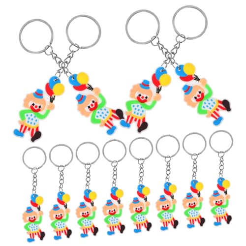 FOMIYES 12 Stück Teiliges Clown Schlüsselanhänger Dekorativer Schlüsselring für Taschen Rucksäcke Niedliche Party Deko Langlebig für Events FOMIYES 12 Stück Teiliges Clown Schlüsselanhänger Dekorativer Schlüsselring für Taschen Rucksäcke Niedliche Party Deko Langlebig für Events von FOMIYES