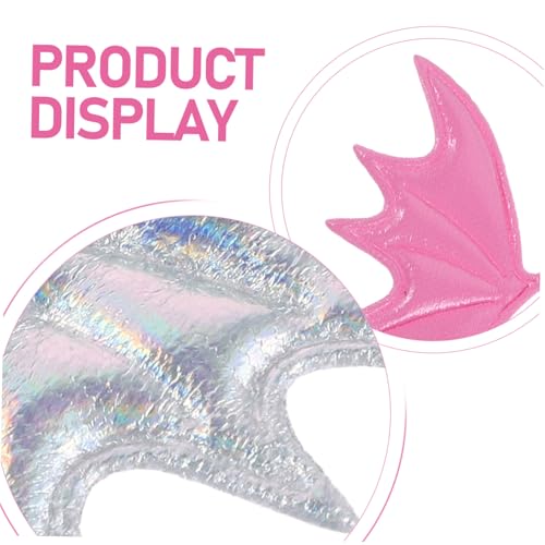 FOMIYES 120 Stück Halloween Fledermausflügel Mini Dekorationen für Diy Kostüm Haarreifen Haarclips Kleidung Taschen Bastelzubehör für Kreative Familienaktivitäten von FOMIYES