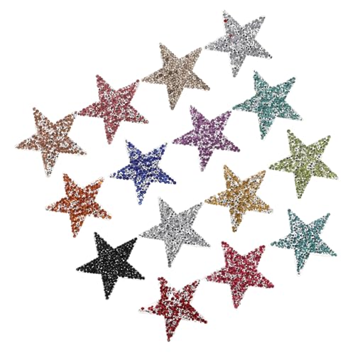 FOMIYES 15 Glitzer Stern Applikationen Glänzende Aufnäher Aus Kunstharz Mit Strasssteinen Und Heißkleber Für Bastelarbeiten Jacken Hüte Rucksäcke Und Kleider FOMIYES 15 Glitzer Stern Applikationen Glänzende Aufnäher Aus Kunstharz Mit Strasssteinen Und Heißkleber Für Bastelarbeiten Jacken Hüte Rucksäcke Und Kleider von FOMIYES
