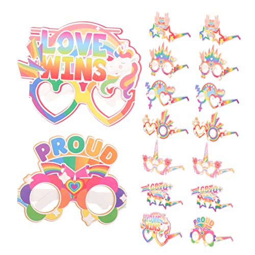 FOMIYES 16 Stück Regenbogenbrille Schnapsgläser Kostümzubehör Partydekor Sommer Brille Stand-requisitengläser Foto -requisiten Sommer-strandbrille Dekorative Brille Papier FOMIYES 16 Stück Regenbogenbrille Schnapsgläser Kostümzubehör Partydekor Sommer Brille Stand-requisitengläser Foto -requisiten Sommer-strandbrille Dekorative Brille Papier von FOMIYES