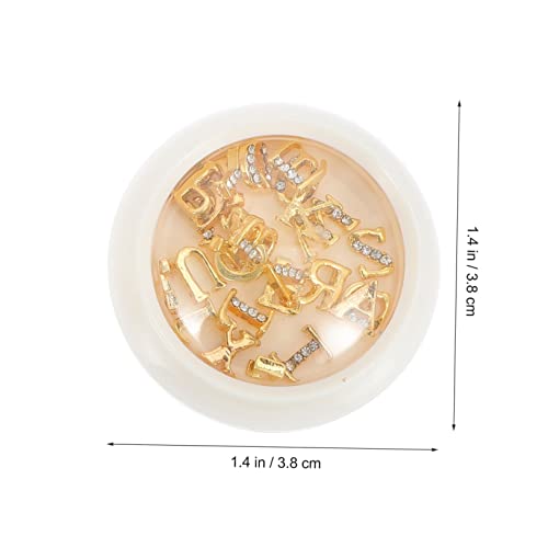 FOMIYES 2 Boxen Metall Nagelkunst Buchstaben Charms Boxen Nail Art Diamanten Dekoration für DIY Schmuck und Handyhüllen Gold und Silberfarben Kreative Bastelaccessoires FOMIYES 2 Boxen Metall Nagelkunst Buchstaben Charms Boxen Nail Art Diamanten Dekoration für DIY Schmuck und Handyhüllen Gold und Silberfarben Kreative Bastelaccessoires von FOMIYES