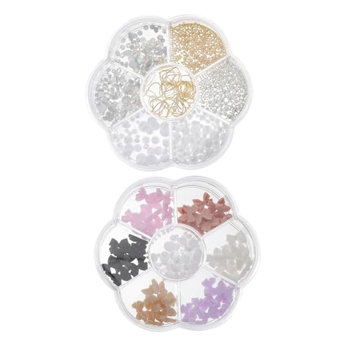FOMIYES 2 Boxen Nagelperlen und Strasssteine Nail Gems Nail Pearls für Dekoration Leicht Funkelnd Vielseitig Kombinierbar für Individuelle Nageldesigns FOMIYES 2 Boxen Nagelperlen und Strasssteine Nail Gems Nail Pearls für Dekoration Leicht Funkelnd Vielseitig Kombinierbar für Individuelle Nageldesigns von FOMIYES