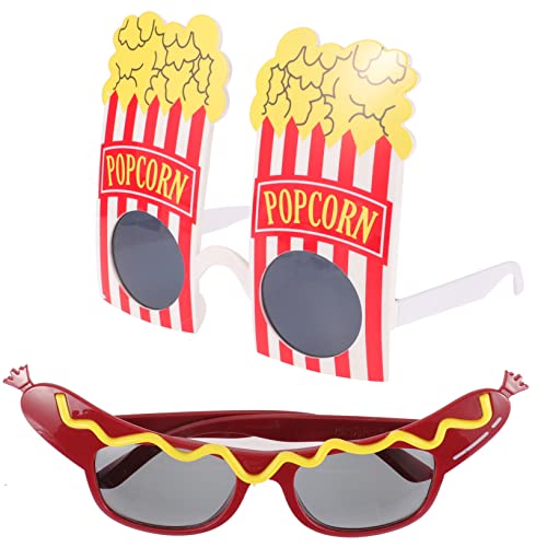 FOMIYES 2 Paare lustige Brille Gläser Sonnenbrille albern Hawaii Party Brille Hawaiianische Brille Brillen im hawaiianischen Stil karneval party brille Luau Partybrille Festivalbrille Abs von FOMIYES