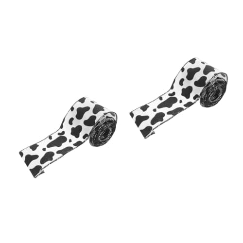 FOMIYES 2 Rollen Farm Animal Drahtkante Band mit Kuhmuster Breit Robustes Bastelband für Kränze Geschenkverpackung DIY Dekorationen Party und Heimzierde FOMIYES 2 Rollen Farm Animal Drahtkante Band mit Kuhmuster Breit Robustes Bastelband für Kränze Geschenkverpackung DIY Dekorationen Party und Heimzierde von FOMIYES