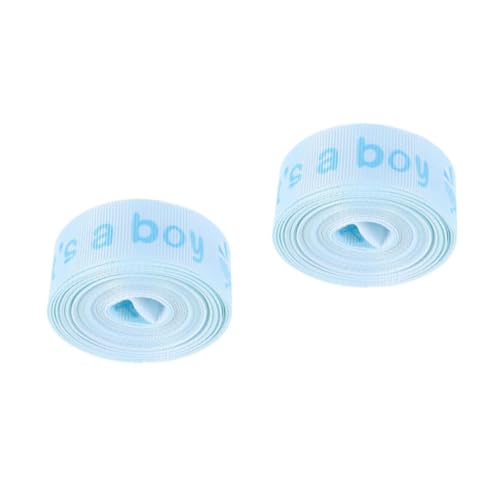 FOMIYES 2 Rollen Junge Geschenkband Breit Rolle Weiches Polyesterband für Babyparty Dekoration Geschenkverpackung Diy Basteln und Festliche Raumgestaltung FOMIYES 2 Rollen Junge Geschenkband Breit Rolle Weiches Polyesterband für Babyparty Dekoration Geschenkverpackung Diy Basteln und Festliche Raumgestaltung von FOMIYES