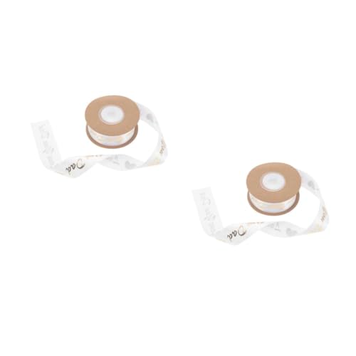FOMIYES 2 Rollen Luxuriöses Vatertags Geschenkband mit Folienprägung Schwarzes Polyesterband für Geschenkverpackung Kuchen und Blumenstraußdekoration Festlich und Langlebig Stilvolle FOMIYES 2 Rollen Luxuriöses Vatertags Geschenkband mit Folienprägung Schwarzes Polyesterband für Geschenkverpackung Kuchen und Blumenstraußdekoration Festlich und Langlebig Stilvolle von FOMIYES