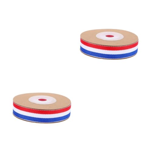 FOMIYES 2 Rollen Rot Weiß Blau Gestreiftes Geschenkband Breit Schleifenband mit Präziser Fransensicher für Medaillen Diy Dekoration Geschenkverpackung Basteln FOMIYES 2 Rollen Rot Weiß Blau Gestreiftes Geschenkband Breit Schleifenband mit Präziser Fransensicher für Medaillen Diy Dekoration Geschenkverpackung Basteln von FOMIYES