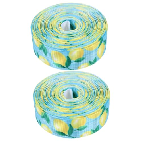 FOMIYES 2 Rollen Sommerliches Zitronen Dekoratives Geschenkband Yards für Diy Bastelprojekte Geschenkverpackungen und Festdeko von FOMIYES