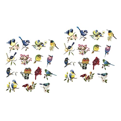 FOMIYES 2 Sätze Patch -stickstoff Nähen Gestickte Anwendung Aufnäher Für Vogelkleidung Flecken Bestickt Gestickte Applikationen Stickerei-applikationspatch Stickgarn 15 Stücke * 2 FOMIYES 2 Sätze Patch -stickstoff Nähen Gestickte Anwendung Aufnäher Für Vogelkleidung Flecken Bestickt Gestickte Applikationen Stickerei-applikationspatch Stickgarn 15 Stücke * 2 von FOMIYES