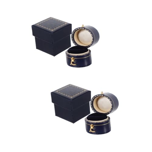FOMIYES 2 Stck. Ringbox Schmuckschatulle für Ringe Retro Design für Verlobungsringe Hochwertige Schmuckaufbewahrung Königlichem FOMIYES 2 Stck. Ringbox Schmuckschatulle für Ringe Retro Design für Verlobungsringe Hochwertige Schmuckaufbewahrung Königlichem von FOMIYES