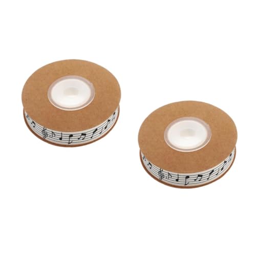 FOMIYES 2 Stück Baumwollband Musiknoten Musikalisches Geschenkband Beige für Diy Geschenkverpackung Musikfans Bastelband Dekoband für Hochzeiten Geburtstage Konzerte FOMIYES 2 Stück Baumwollband Musiknoten Musikalisches Geschenkband Beige für Diy Geschenkverpackung Musikfans Bastelband Dekoband für Hochzeiten Geburtstage Konzerte von FOMIYES