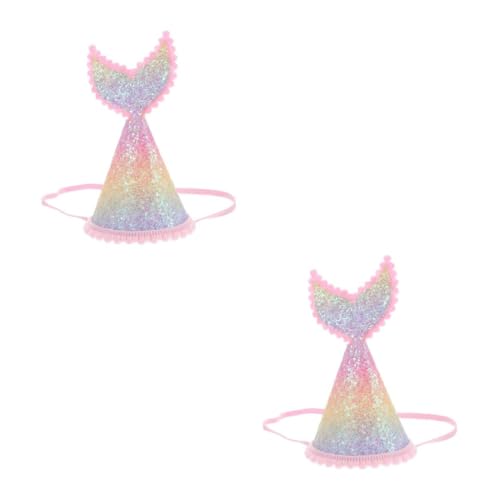 FOMIYES 2 Stück Gradient Meerjungfrau Geburtstagshut für Erwachsene Wiederverwendbare Farbenfrohe Partykrone PU Material Langlebig für Fotoshootings und Festliche Dekoration FOMIYES 2 Stück Gradient Meerjungfrau Geburtstagshut für Erwachsene Wiederverwendbare Farbenfrohe Partykrone PU Material Langlebig für Fotoshootings und Festliche Dekoration von FOMIYES