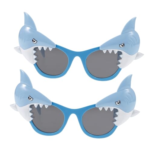 FOMIYES 2 Stück Hai-brille Für Hai-sonnenbrille Gläser Rahmen Form Hai Partygeschenke Jungs Thematisiert Party Sonnenbrille Sonnenbrillen Brillen Abs Sky-blue FOMIYES 2 Stück Hai-brille Für Hai-sonnenbrille Gläser Rahmen Form Hai Partygeschenke Jungs Thematisiert Party Sonnenbrille Sonnenbrillen Brillen Abs Sky-blue von FOMIYES