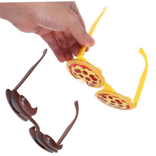 FOMIYES 2 Stück Lustige Partybrillen Kreative Scherzbrille aus PC Material Komfortabel für Halloween Karneval Geburtstagsfeiern Fotorequisiten mit Pizza und Poop Design FOMIYES 2 Stück Lustige Partybrillen Kreative Scherzbrille aus PC Material Komfortabel für Halloween Karneval Geburtstagsfeiern Fotorequisiten mit Pizza und Poop Design von FOMIYES