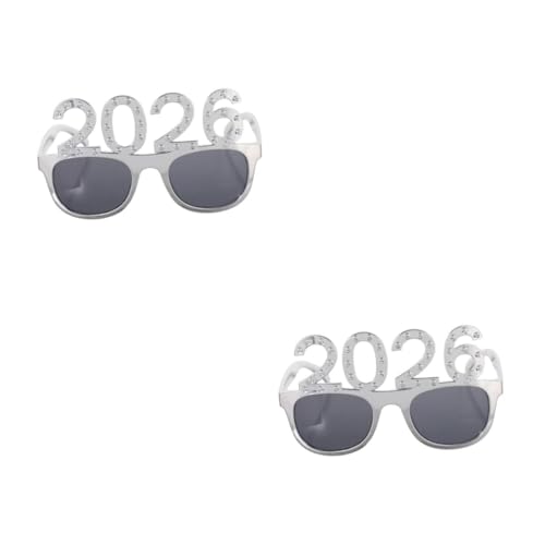 FOMIYES 2 Stück Partybrille mit Silbernem Glitzereffekt Originelle Zahlenbrille für Silvester Abschlussfeiern und Geburtstage Stylisches Partyaccessoire für Festliche Dekoration und FOMIYES 2 Stück Partybrille mit Silbernem Glitzereffekt Originelle Zahlenbrille für Silvester Abschlussfeiern und Geburtstage Stylisches Partyaccessoire für Festliche Dekoration und von FOMIYES