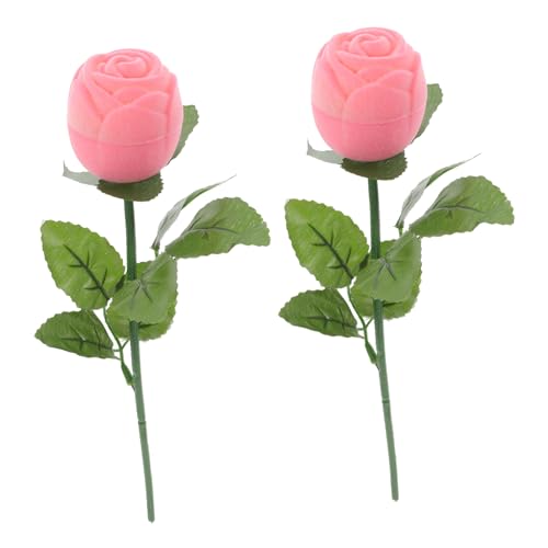 FOMIYES 2 Stück Rosenring-box Rosenblüten-schmuckkästchen Blume Schmuckkästchen Rose Schmuckschatulle Romantisches Schmuckkästchen Halter Für Rosenringe Rosenschmuckhalter Plastik Rosa FOMIYES 2 Stück Rosenring-box Rosenblüten-schmuckkästchen Blume Schmuckkästchen Rose Schmuckschatulle Romantisches Schmuckkästchen Halter Für Rosenringe Rosenschmuckhalter Plastik Rosa von FOMIYES