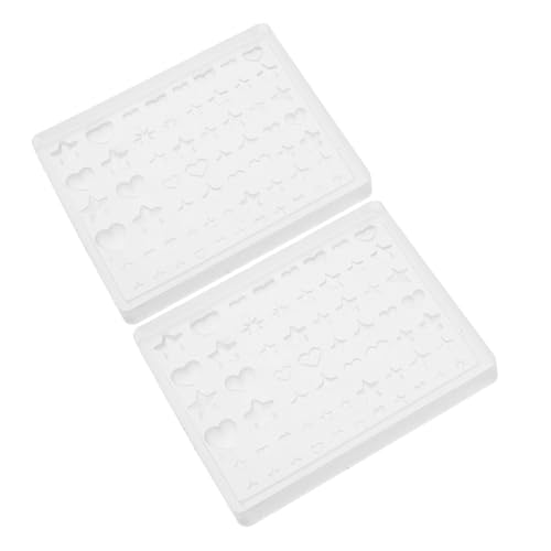 FOMIYES 2 Stück Silikon Nagel Schmuckformen Herz Sterne Nail Art Moulds Wiederverwendbar Flexible DIY Nagelverzierung Stencils für Maniküre Nail Design Zubehör FOMIYES 2 Stück Silikon Nagel Schmuckformen Herz Sterne Nail Art Moulds Wiederverwendbar Flexible DIY Nagelverzierung Stencils für Maniküre Nail Design Zubehör von FOMIYES