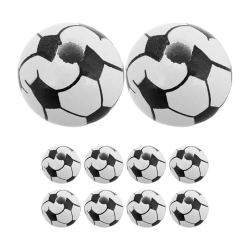 FOMIYES 20 StüCk FußBall Holzperlen FüR Kinder Diy Bastelset FüR ArmbäNder Schmuckherstellung Und Kreative Projekte Sichere Und Bunte Holzperlen Ideal FüR Handarbeiten von FOMIYES