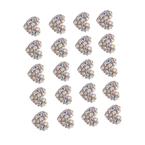 FOMIYES 20 Stück Herzförmige Nageldekorationen mit Strasssteinen Selbstklebende Nail Art Charms für Maniküre Glänzende Schmucksteine für Natürliche und Künstliche Nägel Nail Art Zubehör FOMIYES 20 Stück Herzförmige Nageldekorationen mit Strasssteinen Selbstklebende Nail Art Charms für Maniküre Glänzende Schmucksteine für Natürliche und Künstliche Nägel Nail Art Zubehör von FOMIYES