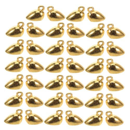 FOMIYES 20 Stück Herzförmiger Anhänger mit Magnetschnalle Verschlüsse Verschluss für Schmuck Herzverschluss Herz Charme Herz Magnetverschluss Schmuck Zubehör Legierung Halskette Golden von FOMIYES