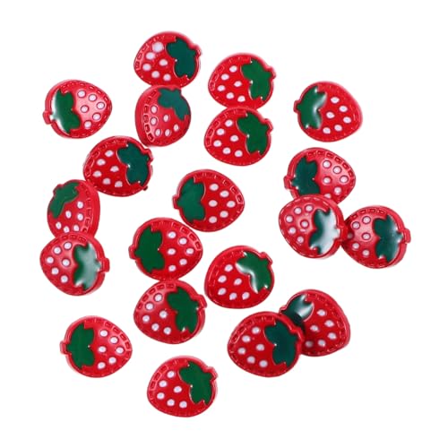 FOMIYES 20 Stück Rote Erdbeer Knöpfe für Nähprojekte Dekorative Knöpfe für Babyjacken und Diy Kleidung Süße Kleidungsaccessoires für Kreative Designs FOMIYES 20 Stück Rote Erdbeer Knöpfe für Nähprojekte Dekorative Knöpfe für Babyjacken und Diy Kleidung Süße Kleidungsaccessoires für Kreative Designs von FOMIYES