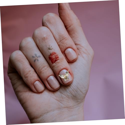 FOMIYES 20 Stück Teiliges Nail Art Charms mit Kleinen Kreativen Schmetterlings Dekorationen aus Langlebigem Legierungs und Strassmaterial für DIY Maniküre und Fingernägel für Besondere von FOMIYES