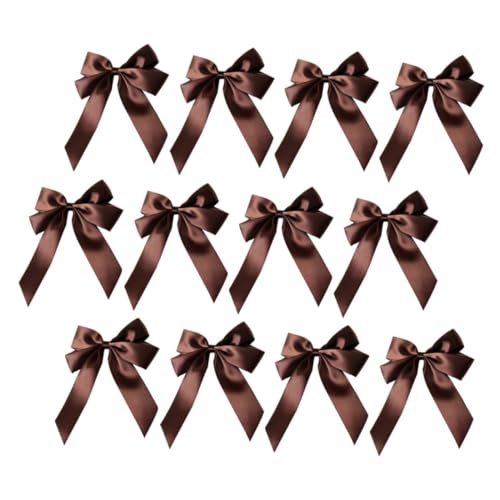 FOMIYES 20 Stück Teiliges Polyester Geschenkband Schleifen Handgebundene Satin Schleifen für Basteln Geschenkverpackung Dekoration von Geschenkboxen und Bastelprojekten Braun von FOMIYES