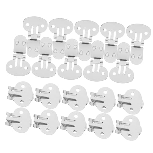 FOMIYES 20 Stück Teiliges Schuhclips Groß Flach DIY Blank Metall Schuhschmuck Zubehör Stabile Faltklammern zum Dekorieren von Pumps Sneakern und Schuhen von FOMIYES