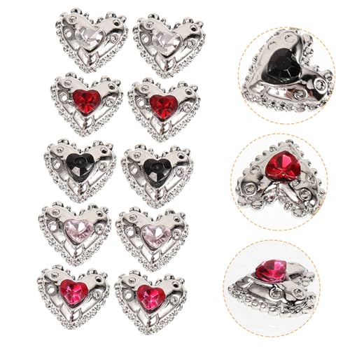 FOMIYES 25 Stück Teiliges Herz Nagel Charms aus Robustem Kleine Nail Art Ornamente mit Funkelnden Strasssteinen Langlebige Maniküre Dekoration für Natürliche und Künstliche Nägel für FOMIYES 25 Stück Teiliges Herz Nagel Charms aus Robustem Kleine Nail Art Ornamente mit Funkelnden Strasssteinen Langlebige Maniküre Dekoration für Natürliche und Künstliche Nägel für von FOMIYES