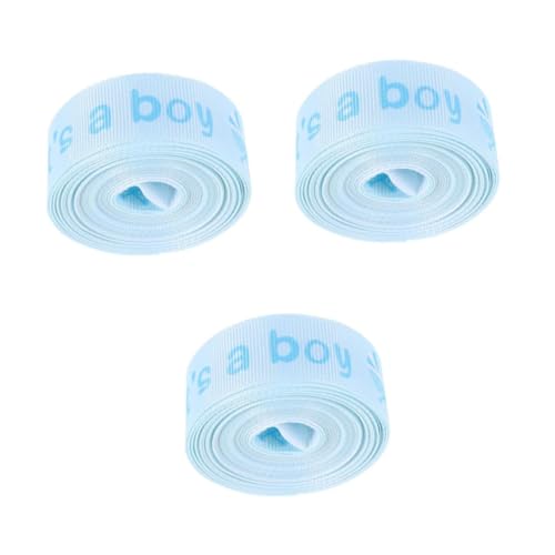 FOMIYES 3 Rollen Babygeschenk Geschenkband Satinband Yards Blaue Babyjunge Schleife für Geburtstagsdeko Geschenkverpackung Diy Basteln FOMIYES 3 Rollen Babygeschenk Geschenkband Satinband Yards Blaue Babyjunge Schleife für Geburtstagsdeko Geschenkverpackung Diy Basteln von FOMIYES