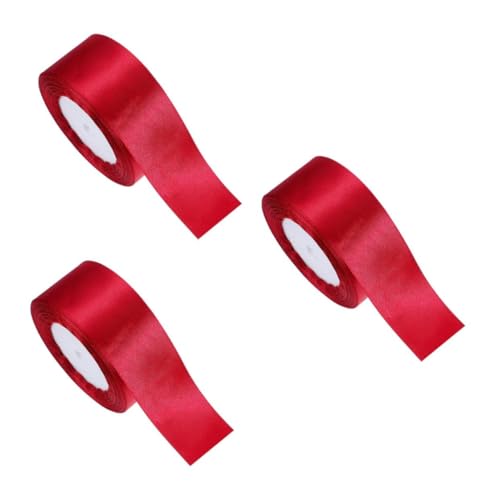 FOMIYES 3 Rollen Breites Polyester Geschenkband Weinrot Glänzendes Bastelband für Valentinstag Arrangements Diy Haarschleifen Festliche Dekoration FOMIYES 3 Rollen Breites Polyester Geschenkband Weinrot Glänzendes Bastelband für Valentinstag Arrangements Diy Haarschleifen Festliche Dekoration von FOMIYES