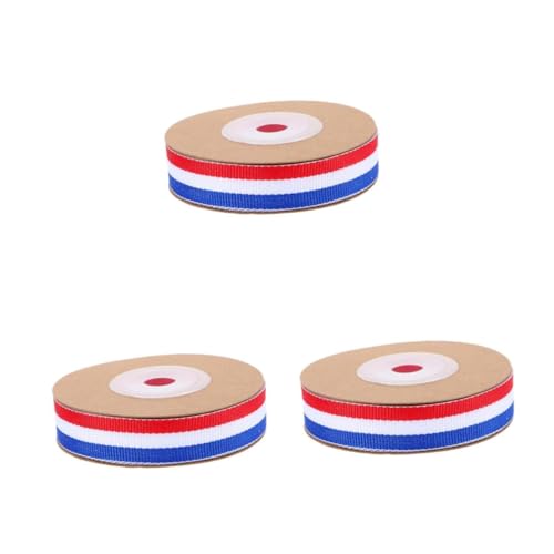 FOMIYES 3 Rollen Geschenkband Rot Weiß Blau Yards Gestreiftes Band für Diy Basteln Geschenkverpackung Medaillenband Floristik Strapazierfähig und Fein Vernäht FOMIYES 3 Rollen Geschenkband Rot Weiß Blau Yards Gestreiftes Band für Diy Basteln Geschenkverpackung Medaillenband Floristik Strapazierfähig und Fein Vernäht von FOMIYES