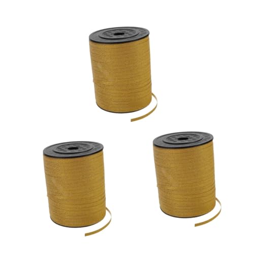 FOMIYES 3 Rollen Glitzerndes Ballonband Gold Yards Holografisches Geschenkband für Geburtstagsfeiern Hochzeit Party Dekoration Basteln Floristen Kränze FOMIYES 3 Rollen Glitzerndes Ballonband Gold Yards Holografisches Geschenkband für Geburtstagsfeiern Hochzeit Party Dekoration Basteln Floristen Kränze von FOMIYES