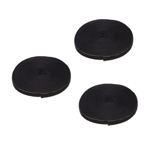 FOMIYES 3 Rollen Schwarzes Samtband mit Goldener Vielseitiges Geschenkband für Verpackung Diy Basteln Haarschleifen Hochzeiten Partydekorationen pro Rolle FOMIYES 3 Rollen Schwarzes Samtband mit Goldener Vielseitiges Geschenkband für Verpackung Diy Basteln Haarschleifen Hochzeiten Partydekorationen pro Rolle von FOMIYES