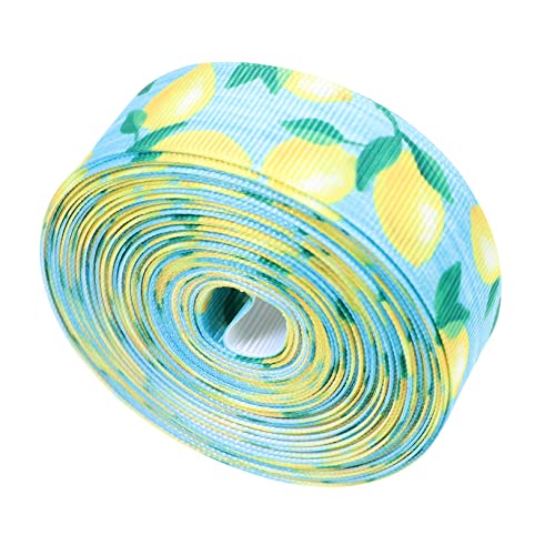 FOMIYES 3 Rollen Zitronen Schleifenband Dekoratives Geschenkband mit Fruchtigem für Diy Projekte und Verpackungen Wiederverwendbar Farbecht und Vielseitig Einsetzbar von FOMIYES