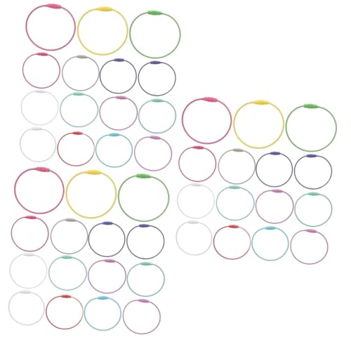 FOMIYES 3 Sätze Schlüsselanhänger Aus Drahtseil Gepäck Kreisschlüsselring Schlüsselringe Kabel Schlüsselhalter Sprühlack Schlüsselanhänger Ring Metallschlaufe 15 Stück * 3 FOMIYES 3 Sätze Schlüsselanhänger Aus Drahtseil Gepäck Kreisschlüsselring Schlüsselringe Kabel Schlüsselhalter Sprühlack Schlüsselanhänger Ring Metallschlaufe 15 Stück * 3 von FOMIYES